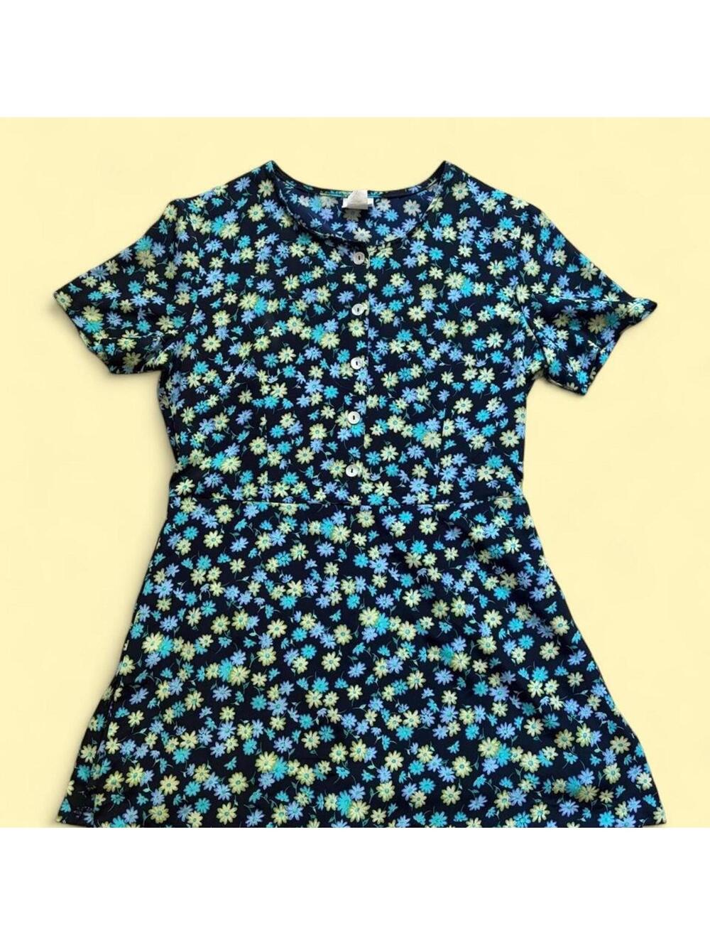 Vintage 90s Jaclyn Smith Floral Romper | Daisy Print Playsuit | Made in USA